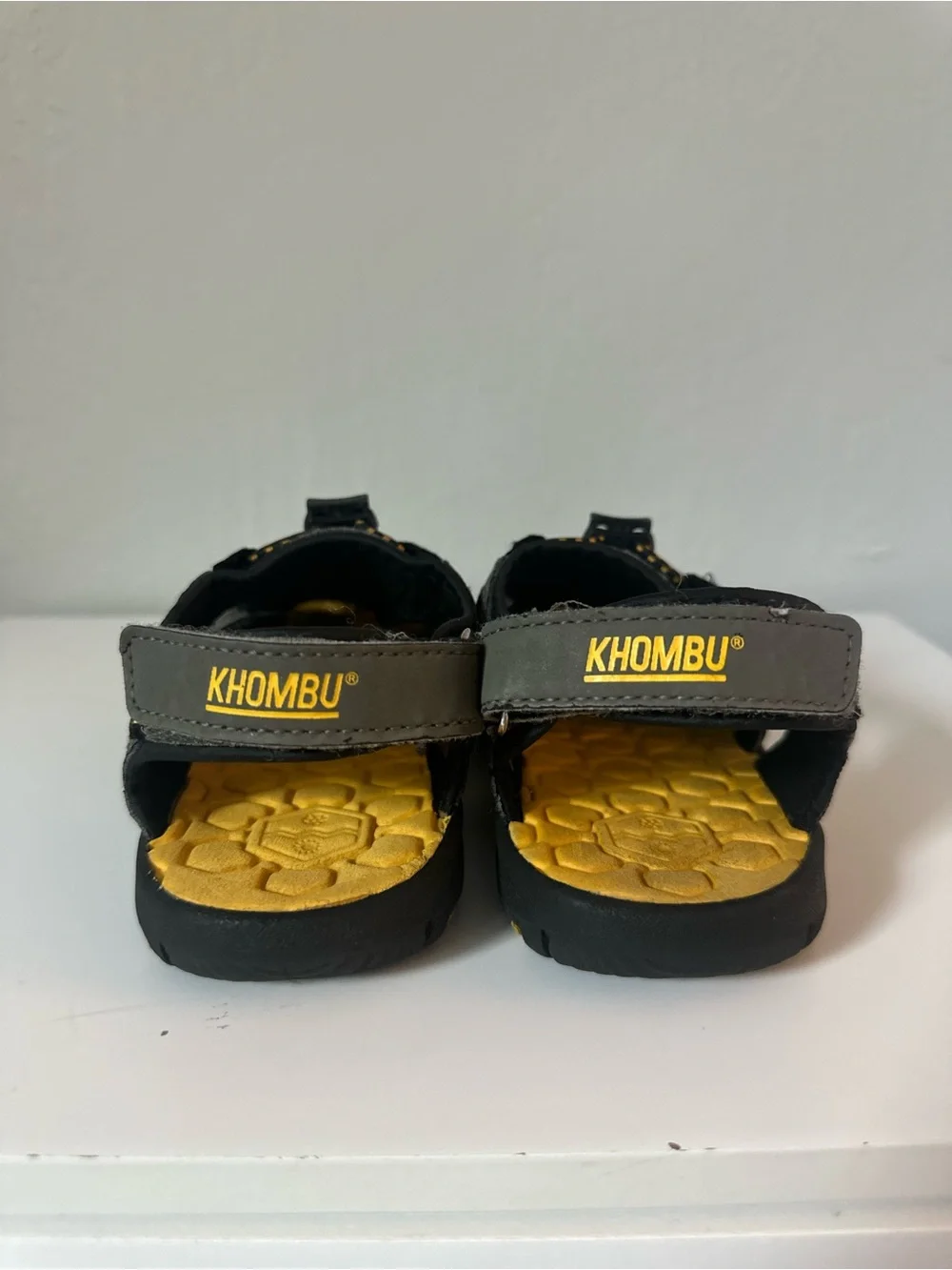 Khombu // Grey and Yellow Kids Water Shoes - boys